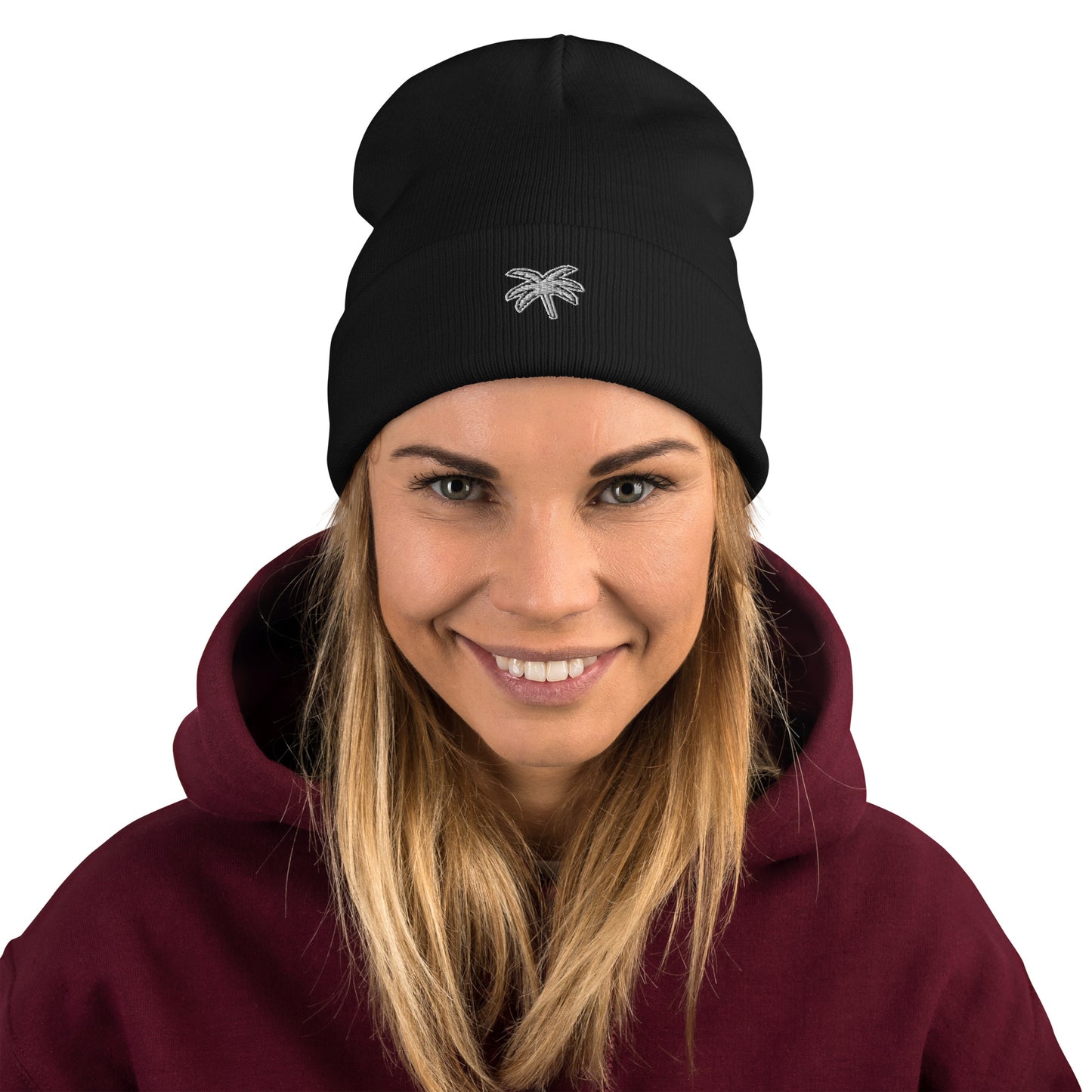 Black Outlined Beanie